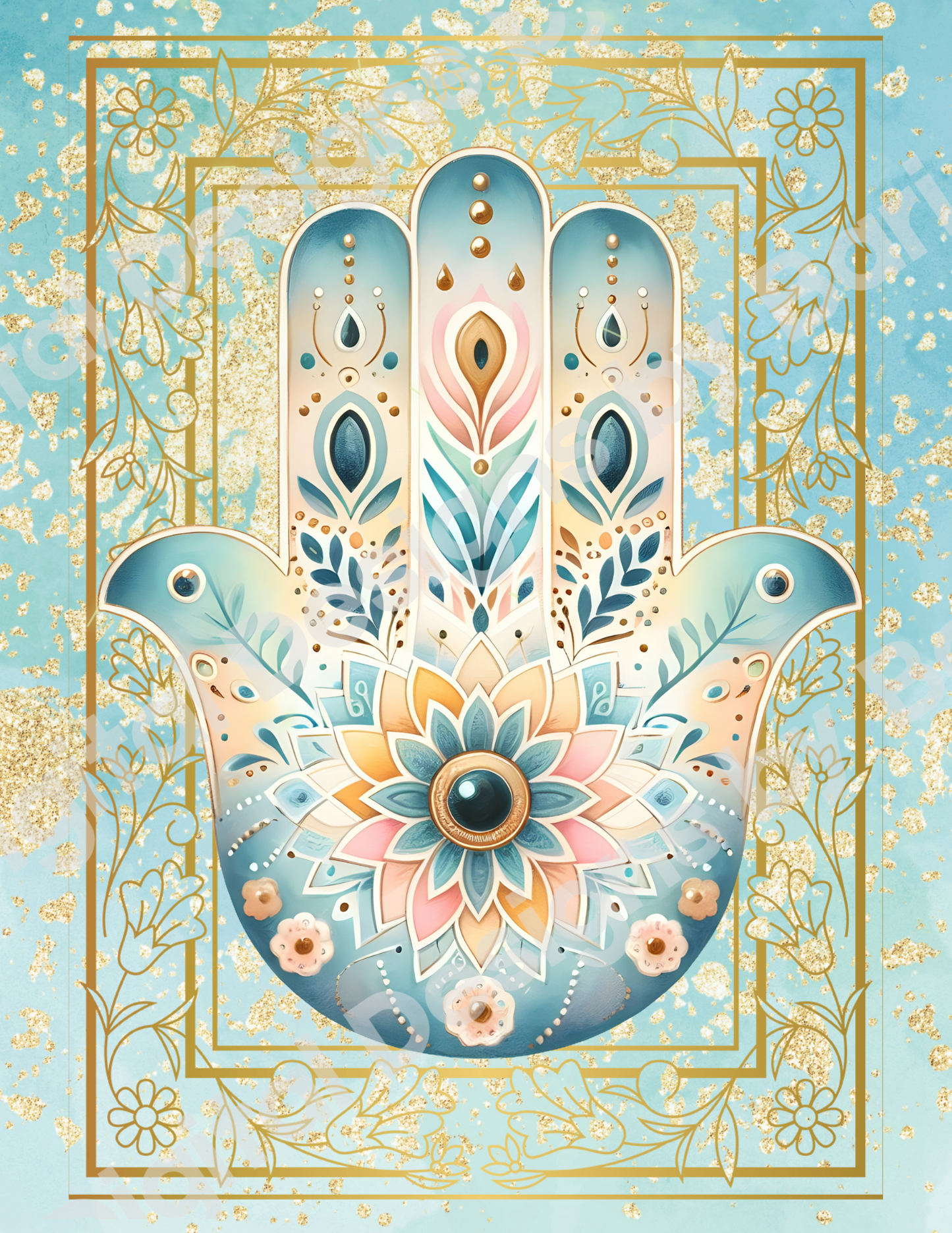 golden frame of peace