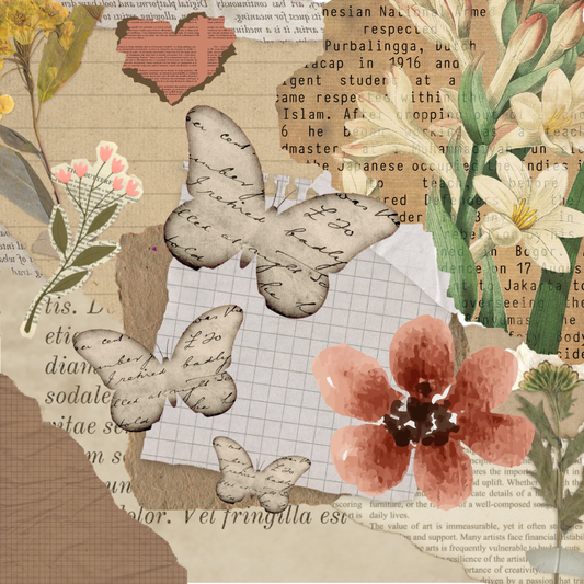 Scripted Butterflies Magnet