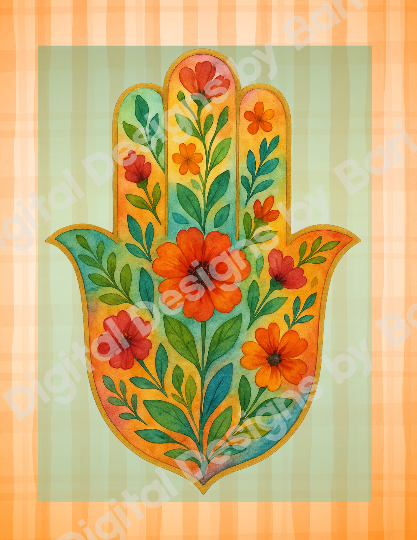 Radiant Garden Hamsa