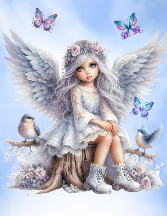 angel silver beauty