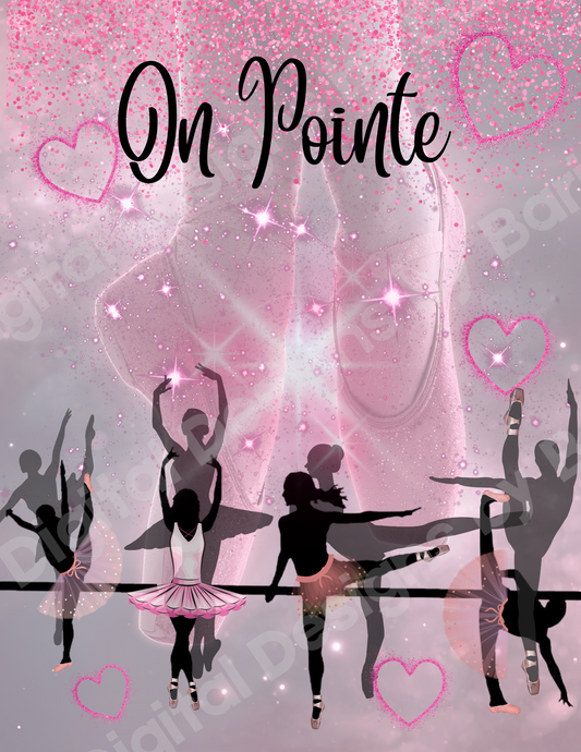 on pointe
