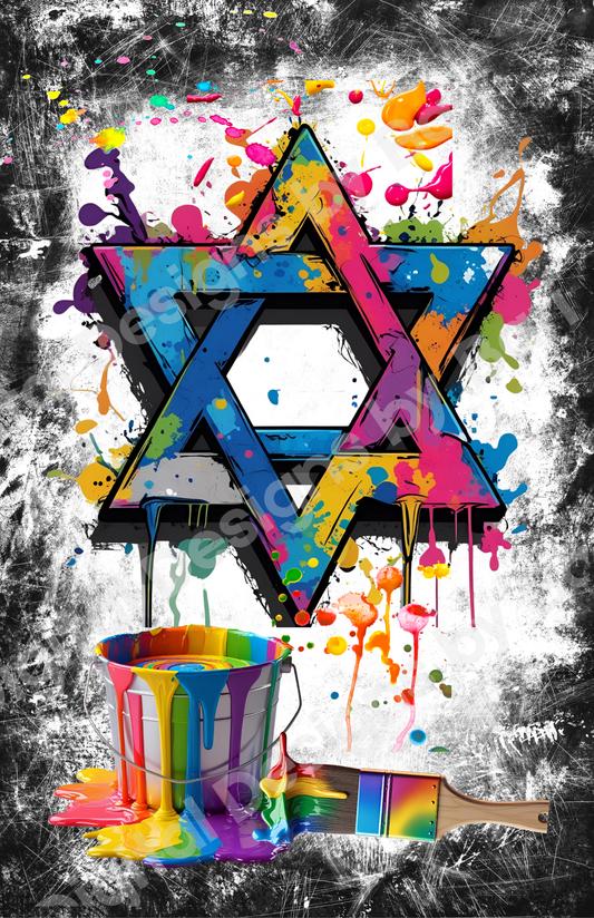 splatter paint star (2 options)