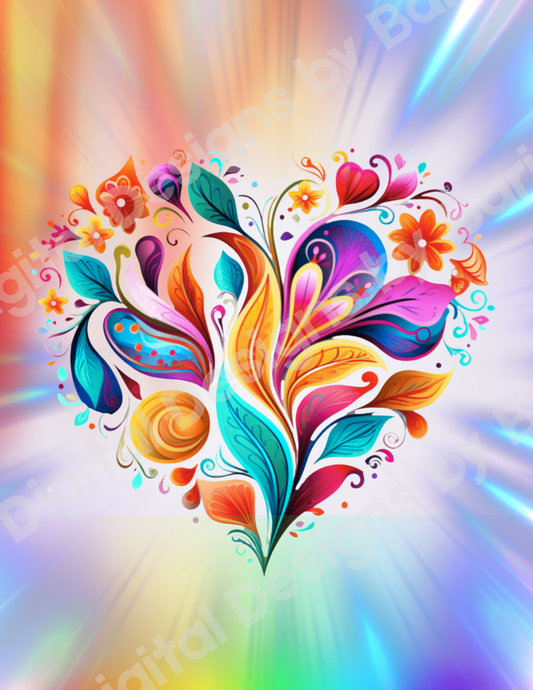 Heart in bloom