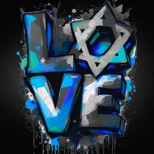 Love Jewish Star Magnet