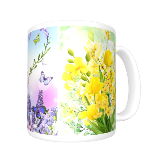 Life In Bloom Flower Art Mug