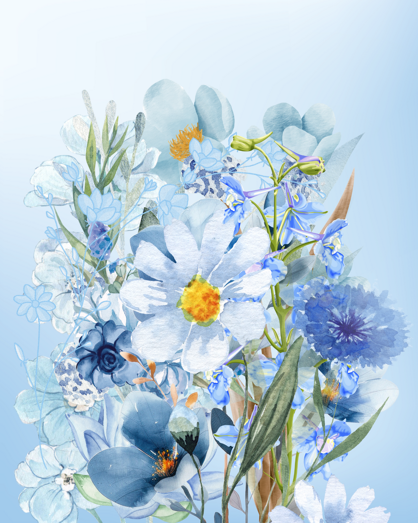 blue bouquet