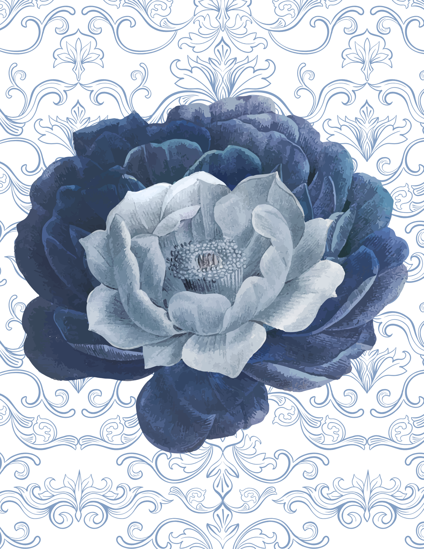 Blue Peony Reverie
