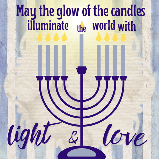 Light And Love Chanukah Magnet