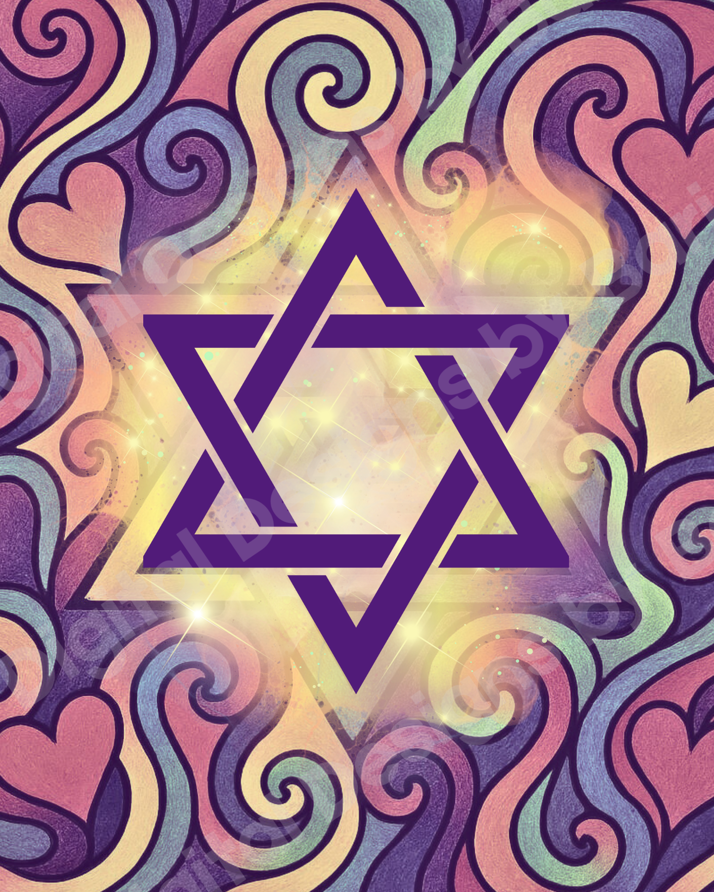 Pastel Swirls of Faith