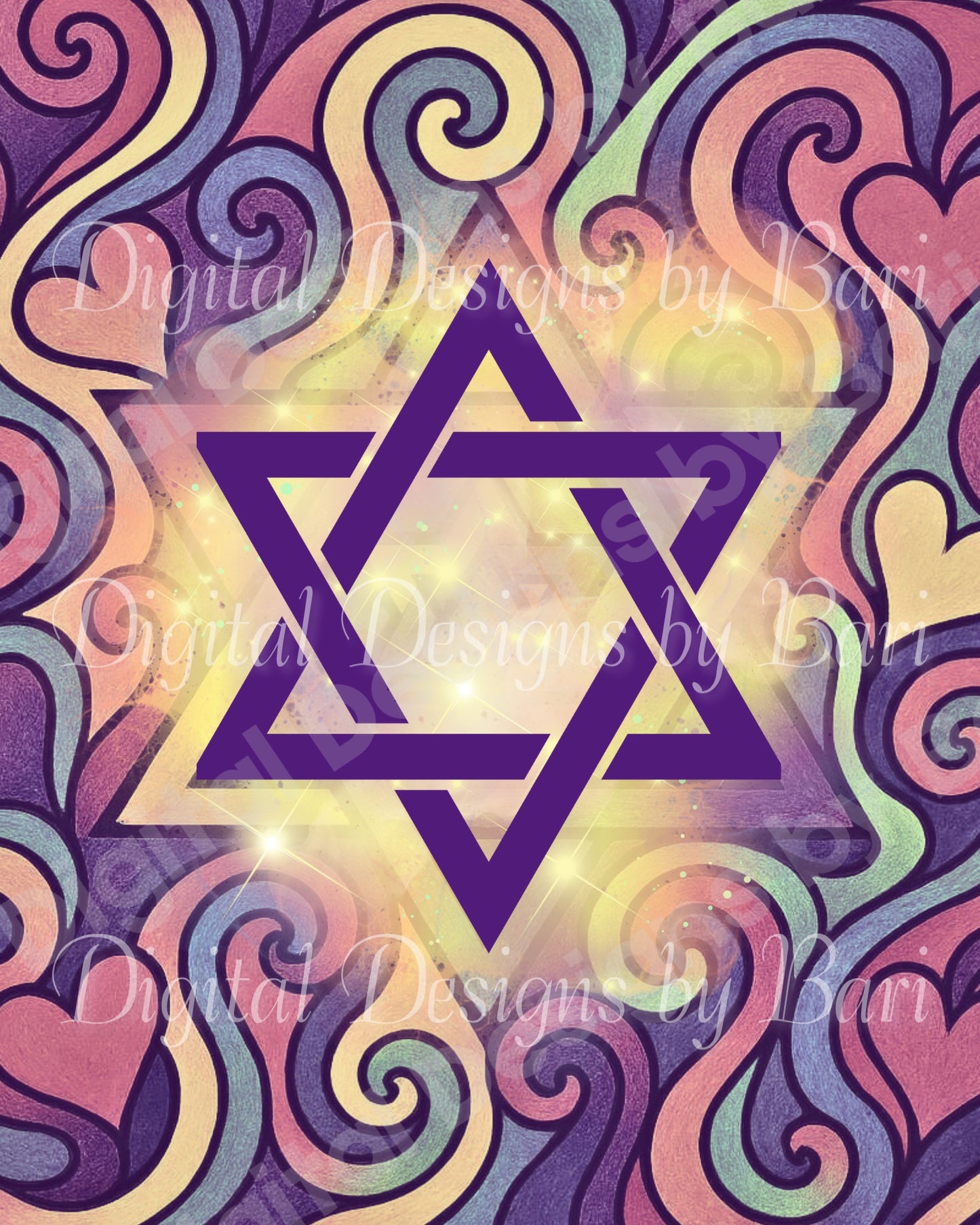 Pastel Swirls Of Faith