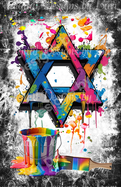 Splatter Paint Star (2 Options)