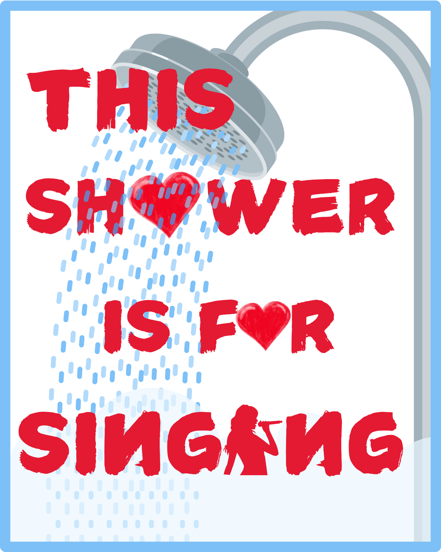 singing in the shower
