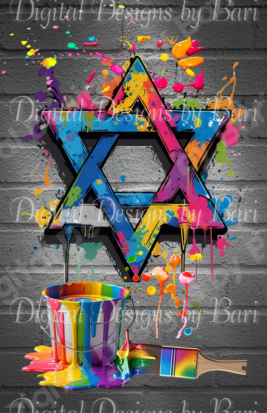 Splatter Paint Star (2 Options)