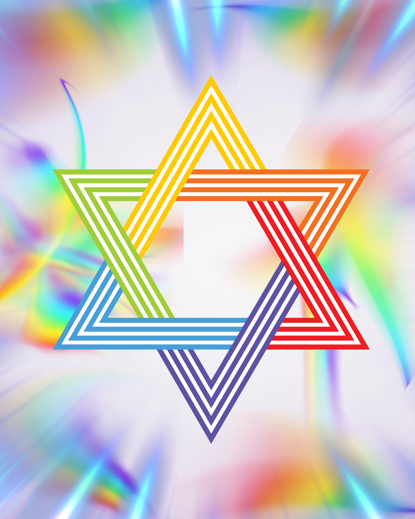 star of david rainbow