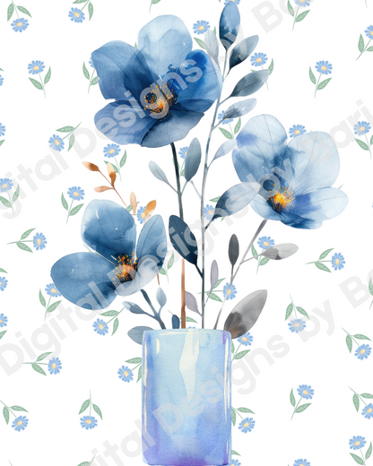 Vase Of Blue Beauty