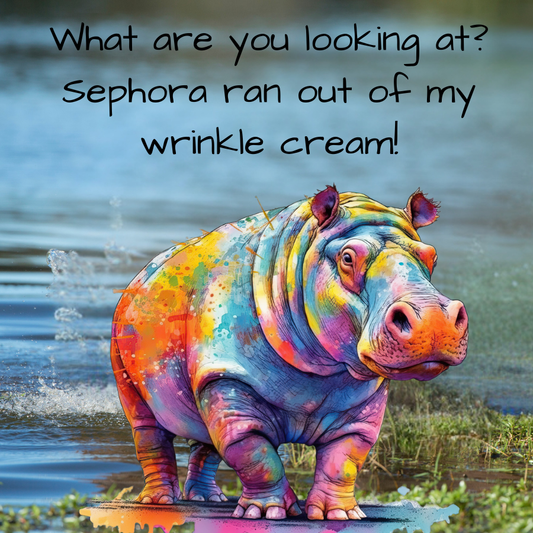 Wrinkled Hippo Magnet